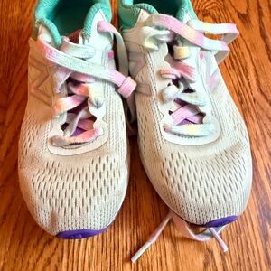 New Balance Kids' teal  green and purple Sneakers